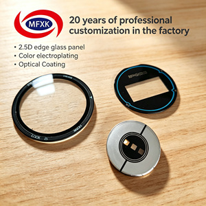 Cubierta Lateral de Vidrio <span class=keywords><strong>Pulido</strong></span> 2.5D de 0.5-6mm con Antireflejo AR, Panel de Pantalla de Control Industrial CNC, Personalización OEM - Product Image 2