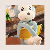 Peluche singe mignon, coussin de lit confortable en forme de banane, grand oreiller pour enfants, cadeau unisexe