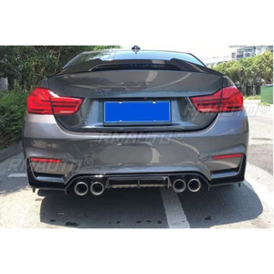 สำหรับ BMW M3 M4 F80 2013-2018 ชุดแต่งกันชนหลัง ลิปสปลิตเตอร์ ดิฟฟิวเซอร์ ชุดแต่งตัวถังรถยนต์ ฝาครอบป้องกันกันชน อุปกรณ์ตกแต่งรถยนต์ - Product Image 3