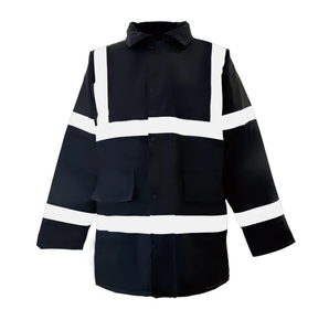 Chaqueta de Seguridad Reflectante de Alta Visibilidad Personalizable, ANSI Clase 3, Impermeable, de Poliéster, Fluorescente, para Trabajo en Carreteras - Product Image 2