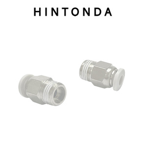 Raccord rapide pneumatique Hintonda M10 à trou traversant en acier inoxydable, coupleur droit 4 mm, pièces pour imprimante 3D - Product Image 2