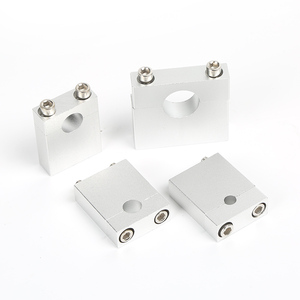 Aluminium 1/4\", <span class=keywords><strong>3</strong></span>/8\", 1/<span class=keywords><strong>2</strong></span>\", <span class=keywords><strong>3</strong></span>/4\" Lagerware CNC-Block Legierung Labor Luftkreislauf Montageplatte Halterung Rohrschelle Doppelloch-Rohrleitungsverbinder - Product Image 5