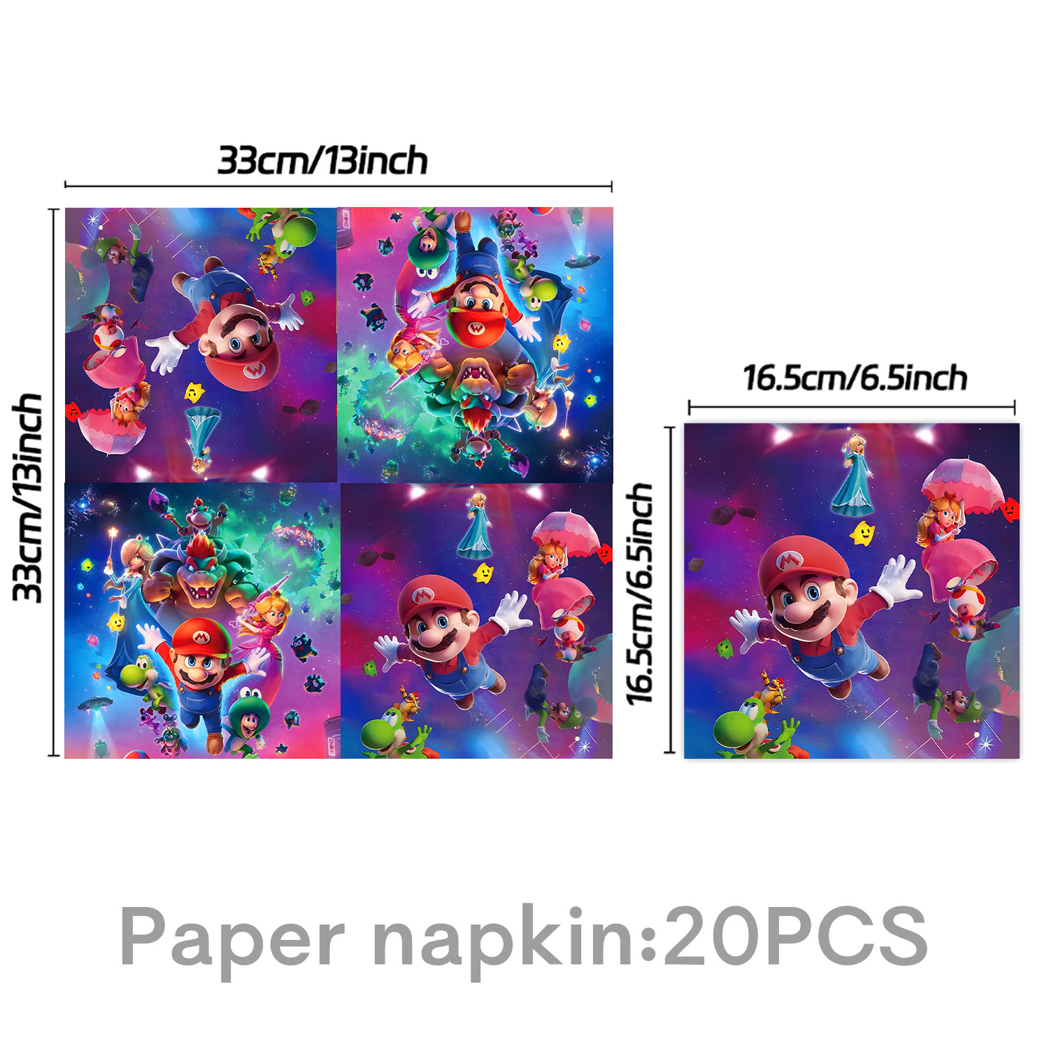 Serviettes-20pcs colorées