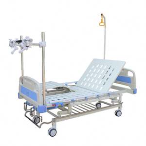 Cama de <span class=keywords><strong>Hospital</strong></span> de doble tracción, ortopédica, 3 manivelas, certificado CE ISO, venta directa de fábrica - Product Image 3