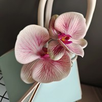 Kepala Bunga Phalaenopsis Bunga Anggrek Kupu-kupu Buatan DIY Dekorasi Pernikahan Natal Aksesori Alat Peraga Pemotretan