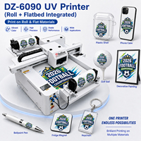 Impresora UV de Cama Plana DaZhou, Tamaño A1, Semiautomática, Multifuncional, Alta Velocidad, Resolución de 1200x1200dpi para Bolígrafos, Botellas y Teléfonos