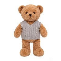 Ours en peluche de haute qualité, nouveau design 2026, ours en peluche marron mignon, vente en gros