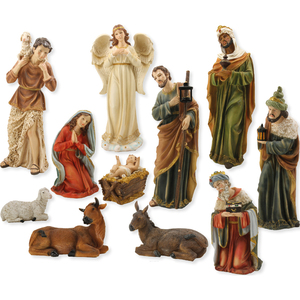 ZICOM Ensemble de crèche de 11 pièces pour figurines de 60 cm Figurine et jouet de Noël Allemagne (9069-K272) - Product Image 1