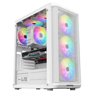 OEM Full Tower PC Casing Tempered Glass E-ATX Vertical Custom Logo Computer Case