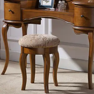 New Walnut Stool Bedroom Furniture Dresser Home Furniture Wooden Modern With A Dressing Table In The Dressing Room Panel