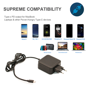 Adattatore caricabatterie portatile migliore PD Fast EU 45w telefono alimentazione veloce parete tipo C multifunzione stabile da viaggio nuova tecnologia bianco OEM - Product Image 4
