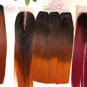 Haute Qualité Cheveux Humains DD Os Droite Vierge Cheveux Vietnamiens Wetf Et Fermeture - Product Image 4