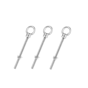 Haute qualité personnalisé robuste en acier inoxydable <span class=keywords><strong>anneau</strong></span> d'<span class=keywords><strong>attelage</strong></span> boulon écrou épaulement levage boulons à œil filetés zingué plaine - Product Image 4