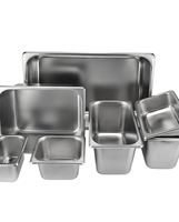 Casserole GN en acier inoxydable 201 de style européen Casserole pour la restauration Casserole pour crème glacée Gastronorm Casserole pour hôtels et restaurants
