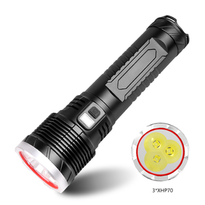 Đến New 10000 Lumens XHP70.2 <span class=keywords><strong>X</strong></span> 3 Đèn Pin Công Suất Cao LED Siêu Sáng XHP70 Tay Đèn Sử Dụng 4*18650 Đèn Pin Chiến Thuật - Product Image 1