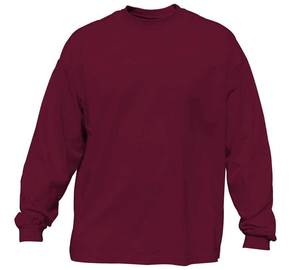 Men's Vintage Style 100% Cotton Fleece O-Neck College T-Shirt Long Sleeve Heavyweight Breathable Quick Dry Plus Size - Product Image 5