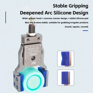 JD Pneumatic <b>Robot</b> Clamp <b>Mini</b> GR04.100J1080 Fixture Wide Opening Flexible Silicone Pad for Injection Molding Manipulator Gripper - Product Image 6