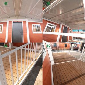 Terrasse extérieure spacieuse extensible, <span class=keywords><strong>maison</strong></span> préfabriquée modulaire en acier de 20 pieds, structure portable, conteneur pour cabine, bureau, logement - Product Image 3