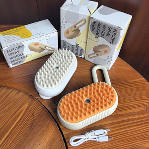 Cepillo de Vapor 3 en 1 para Gatos con Vaporizador para Limpieza y Eliminación de Pelo de Mascotas, Cepillo de Vapor para Perros y Gatos, Peine con Rociador para Pelo de Mascotas - Product Image 3