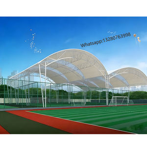 Structure tendue innovante pour toiture sportive, membrane tensile PVDF, toit de terrain de basket-ball, tente de terrain de football, toit de terrain de padel - Product Image 1