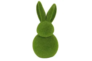Customized Size Fiberglass Polystyrene Resin Animal Rabbit Sculpture Pop Props Bunny Resin Easter Rabbit Decoration
