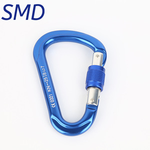 Mosquetón de aluminio SMD de 24KN con cierre de seguridad para escalada y montañismo, uso en exteriores. - Product Image 4
