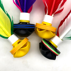 OEM aceptado colorido bádminton chino pluma pie <span class=keywords><strong>Jianzi</strong></span> personalizado Kick Shuttlecock - Product Image 4