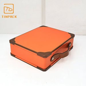 Caja de Lata Tipo Maleta de Alta Gama, Multiusos, con Impresión Personalizada, Gran Capacidad y Asa, para Sets de Regalo - Product Image 6