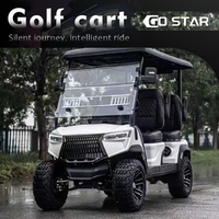 Carrito de Golf Eléctrico Comercial de 4 Plazas con Toldo de Panel Solar y Almacenamiento de Carga para Servicio al Cliente en Centros Comerciales