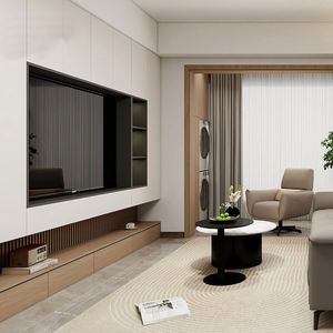 Mueble de Madera de Alta Gama, Diseño Simple y Moderno para Sala de Estar Familiar, Solución de Almacenamiento de Calidad - Product Image 5