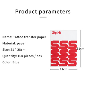 100 pièces jetable tatouage transfert copie papier A4 taille esprit thermique tatouage pochoir copieur imprimante Ppaer - Product Image 3