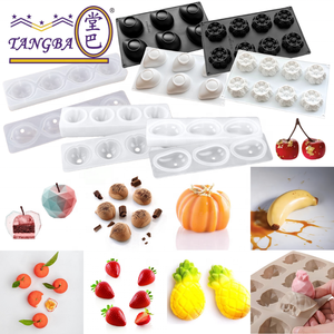 Tangba Fruit Series Mousse Mold Silicone Mangoes Bananas Strawberries Raspberries Silicone Candy Mold Customizable <strong>Cake</strong> <strong>Tools</strong> - Product Image 3