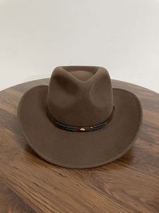 Sombrero de Copa Clásico R116 100% Lana Estilo Vaquero Occidental con Ala Ancha para Fiesta Casual, Moda, Caballero, Ecuestre y Jazz - Product Image 3