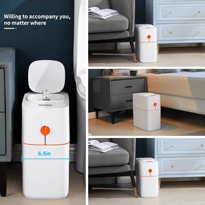 JOYBOS Thùng Rác Phòng Tắm Cảm Biến Chuyển Động Thùng Rác Tự Động Cho Nhà Bếp 15L Thùng Rác Thông Minh Không Thấm Nước Mỏng Bằng Nhựa - Product Image 5