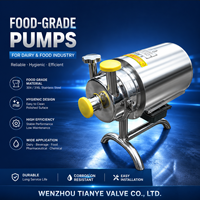 Pompes centrifuges sanitaires en acier inoxydable, auto-amorçantes, mobiles, pour le transport de lait, boissons, bière et fluides alimentaires