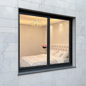 Minimalist Aluminum Alloy Sliding Window Double Glazed Tempered Glass Proof Soundproof Insulation for Living Room Interior - Product Image 1