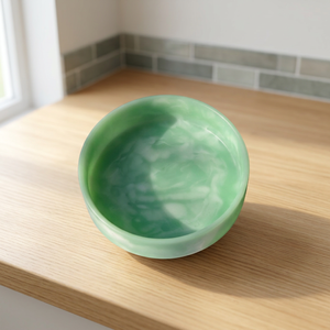 Wholesale Eco Friendly Modern Design Handmade Resin Crafts Bowl Customized Technique Round <b>Cheap</b> Price Tableware Salad Dish - Product Image 1