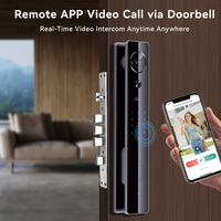 Cerradura Inteligente de Alta Seguridad con Cilindro de Grado B, Reconocimiento Facial 3D, WiFi, Cámara HD 1080P, Anti-Robo, Biométrica de Venas de la Palma, Nube