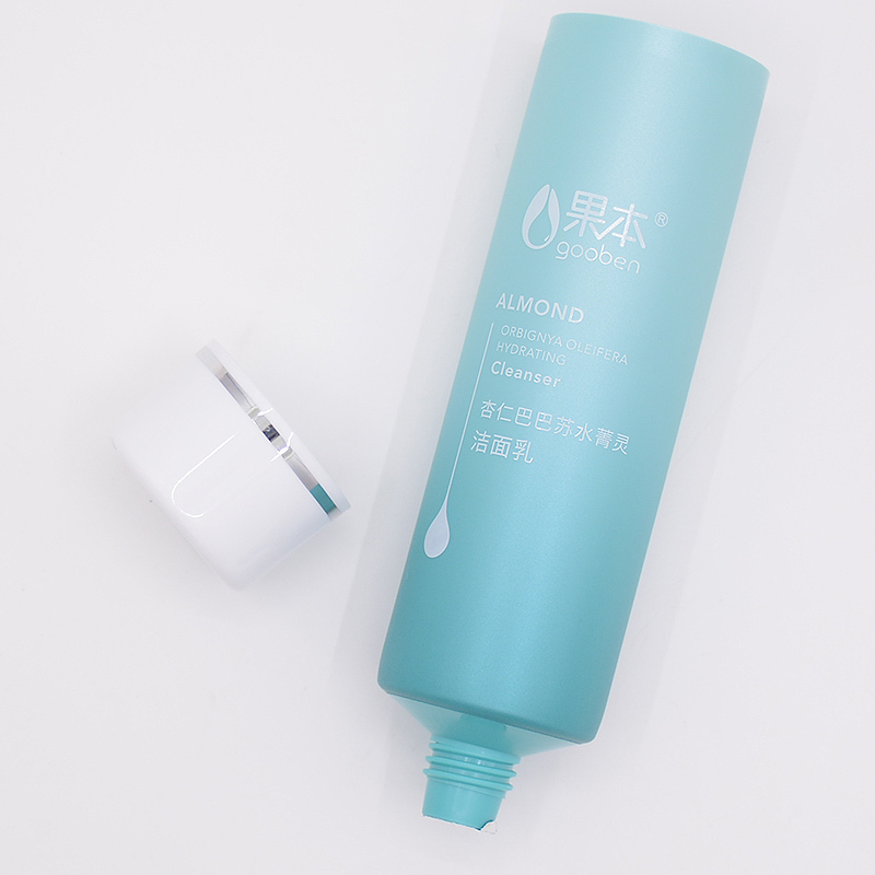 De plástico de 30 ml PE mano crema tubo cosmético con tapa flip top