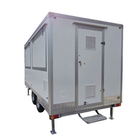 Remorque alimentaire mobile sur roues, conteneur personnalisé pour café, pizza, barbecue, camions de cuisine commerciaux, remorque de cuisine mobile