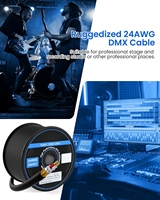 Câble DMX en cuivre nu toronné 23AWG isolé et blindé avec PE PVC LSZH
