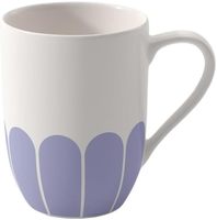 Mug à café contemporain en porcelaine allemande, motif floral Villeroy & Boch - Grande capacité, compatible lave-vaisselle et micro-ondes
