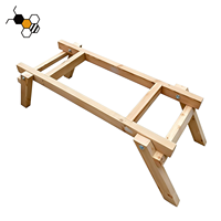 Support de ruche britannique OEM, support de ruche surélevé stable avec boulons en acier inoxydable, fournisseur pour apiculteurs