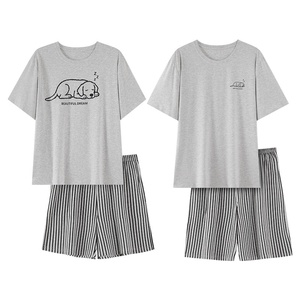 <span class=keywords><strong>Pigiama</strong></span> Unisex Sweethoney in Lyocell e Cotone, Traspirante, Casual, Estivo, a Maniche Corte e <span class=keywords><strong>Pantaloncini</strong></span>, Taglie Grandi, Stile Semplice - Product Image 6