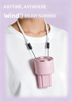 Ventilateur de poche mini LED personnalisable avec batterie remplaçable, logo personnalisé, pour usage domestique et hôtelier, en plastique