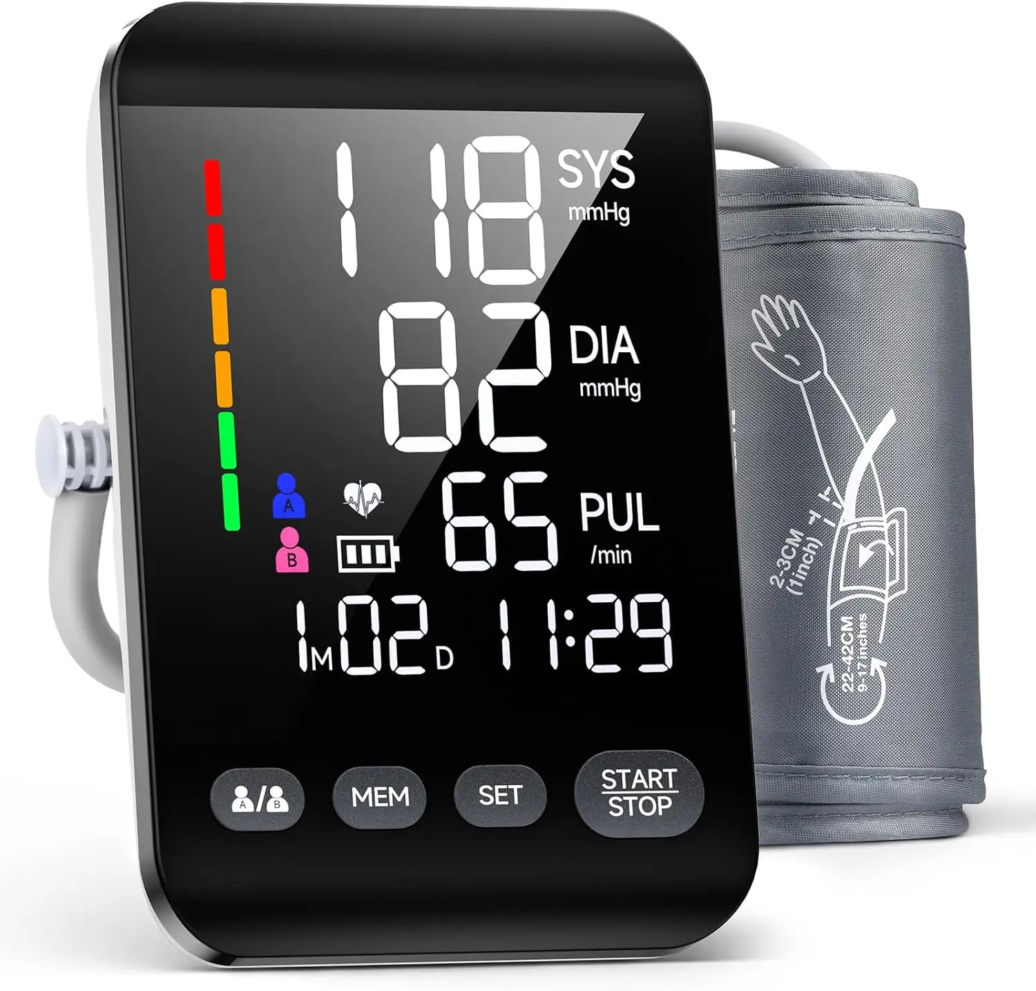 Monitor automatico della pressione arteriosa del braccio superiore del Monitor automatico della pressione arteriosa per uso domestico con Display digitale a LED BP Machine
