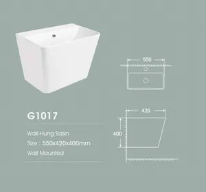 Lavabos de cerámica para baño, lavabo blanco de calidad, precio en venta