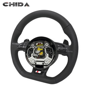 Volant en cuir perforé noir personnalisé pour <span class=keywords><strong>Audi</strong></span> A6 A3 A4 A5 Q5 RS3 RS7 Q7 C6 C8 A8 S6 S7 B8 B8.5 B9 S3 S4 S5 - Product Image 4