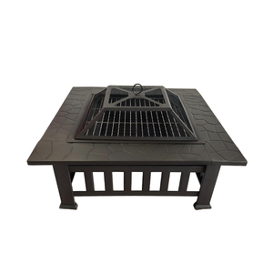 Mesa Cuadrada para Fogatas al Aire Libre <span class=keywords><strong>con</strong></span> Gabinete para Barbacoa, para Uso en <span class=keywords><strong>Cocina</strong></span> al Aire Libre <span class=keywords><strong>con</strong></span> <span class=keywords><strong>Leña</strong></span> - Product Image 6