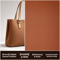 Cuir PVC classique à rayures verticales de 0,9 mm, finition épaisse gaufrée, résistant aux rayures, sans odeur, pour sac Y1846